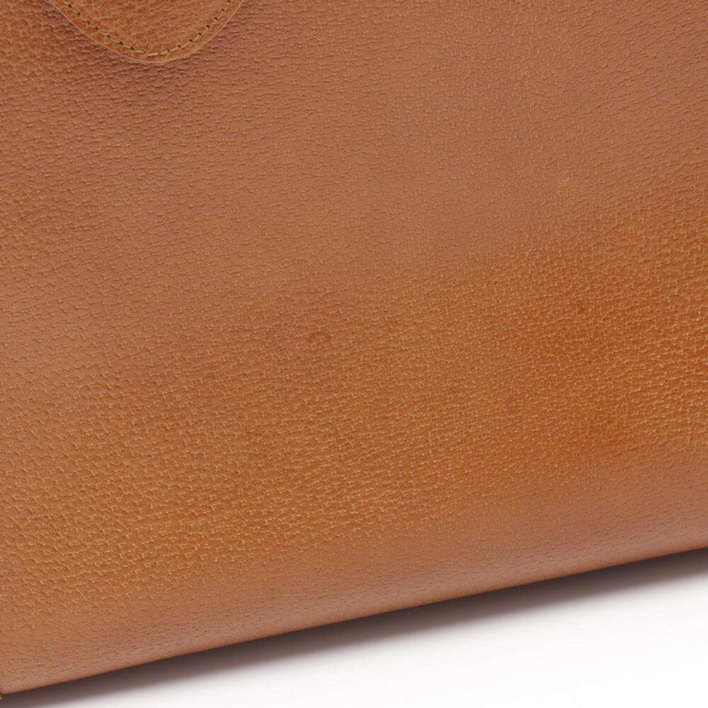 GUCCI Authentic Brown Leather Bamboo Tote Bag - Picture 9 of 9